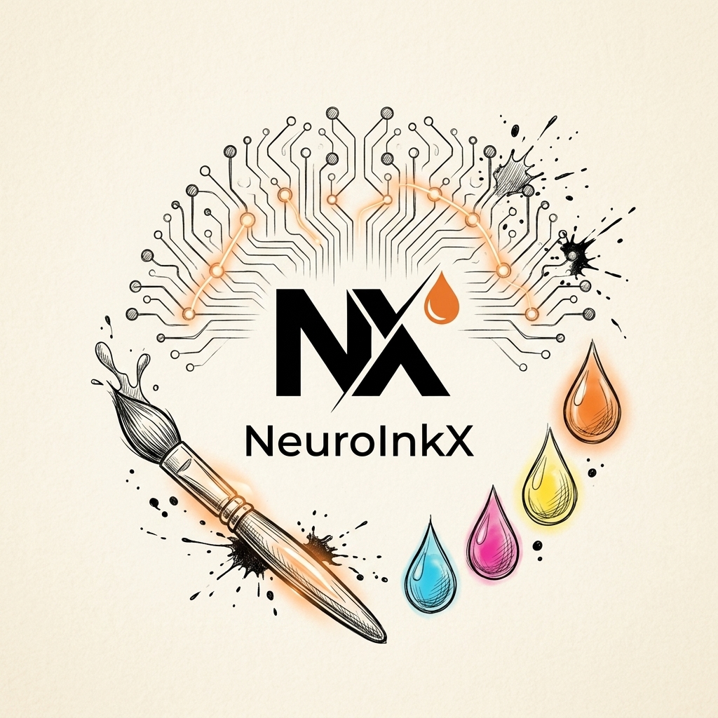 NeuroInkX AI Design & Print Engine Sketch