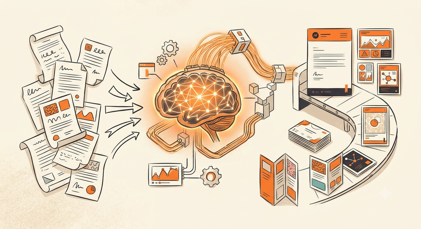 AI-powered design workflow: input to output